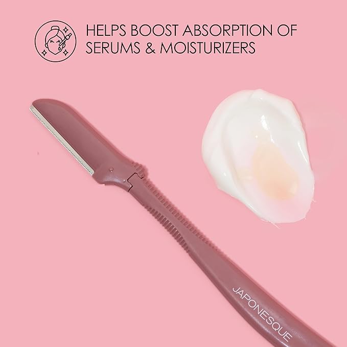 JAPONESQUE Dermaplaner Replacement Blades 4-Pack, Facial Razor Blade Heads Only