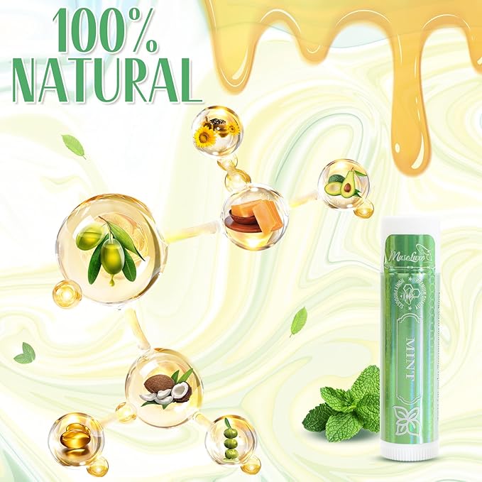 28 Pack Lip Balm,Natural Lip Balm Gifts