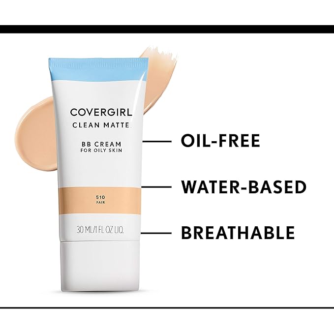 COVERGIRL - Clean Matte BB Cream, Oil-Free, Long-Lasting, of 2)