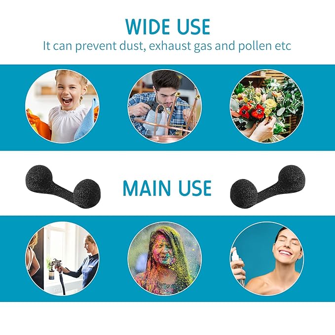 30 Pieces Disposable Nose Filters Spray Tanning With Softness Sponge Nose Filter for Sunless Nosebleed Airbrush Tanning