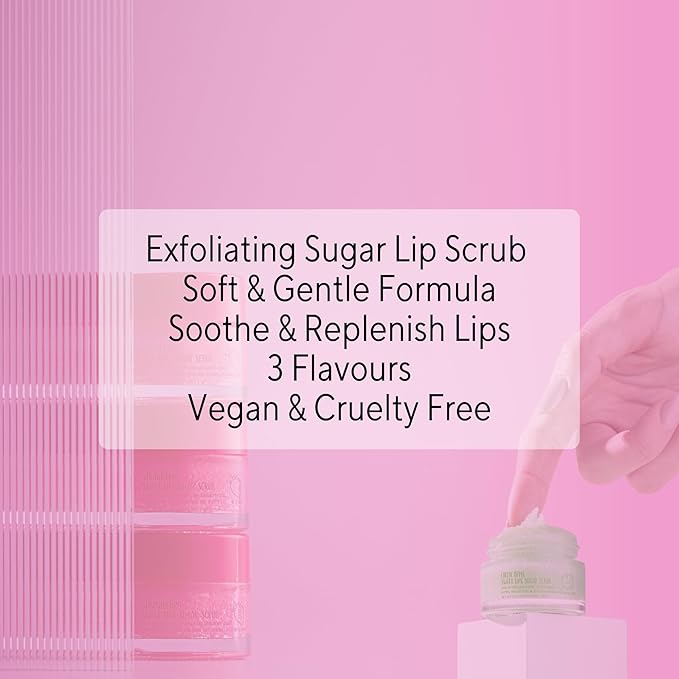 W7 Sweet Dreams Lip Scrub & Overnight Lip Mask Duo - 2Pcs Set - Strawberry Flavour - Exfoliate, Condition, Soothe & Hydrate