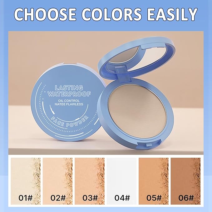 Maycheer Face Powder, Maycheer Lasting Waterproof Face Powder - Oil Absorbing Powder for Face, Lasting and Waterproof (04# TRANSLUCENT, 0.35 Ounce)