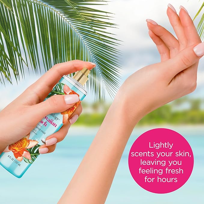 Bodycology Long-Lasting Fragrance Body Mist, Hawaiian Beach, 8 fl oz
