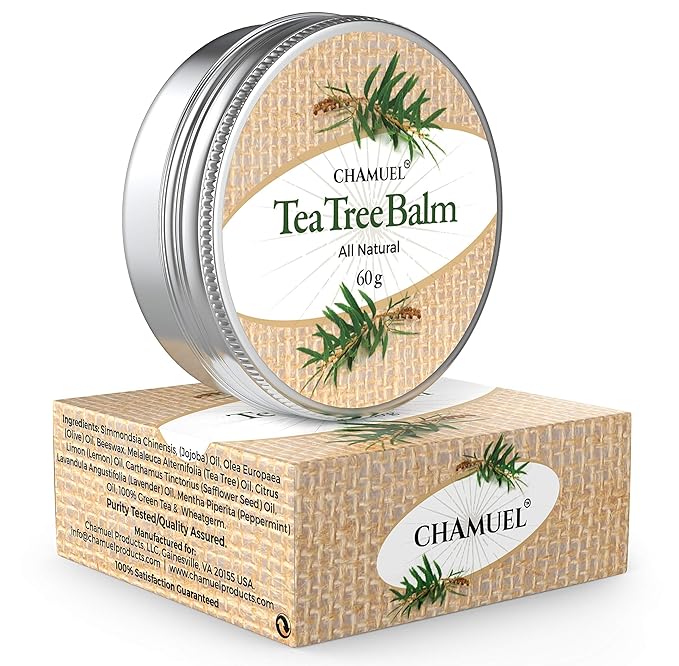 Tea Tree Oil Balm -100% All Natural | Great Cream for Soothing Irritations like Rashes, Insect Bites, Folliculitis, Acne, Itches, Dry Heels, Cuticles, Saddle Sores and more!