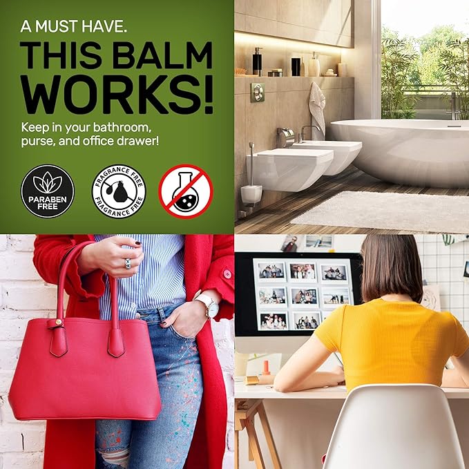 Tea Tree Oil Balm -100% All Natural | Great Cream for Soothing Irritations like Rashes, Insect Bites, Folliculitis, Acne, Itches, Dry Heels, Cuticles, Saddle Sores and more!