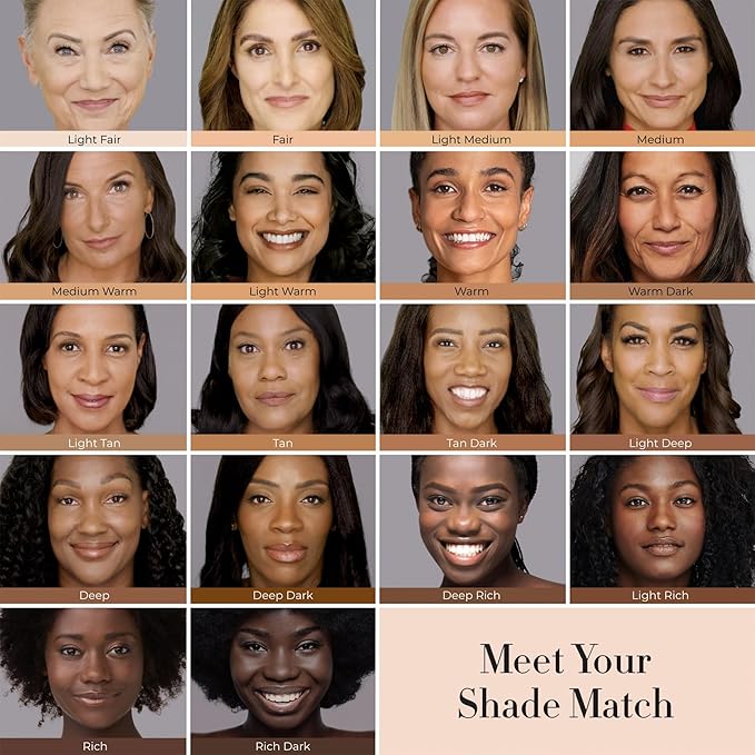 LUMINESS Silk Airbrush Spray Foundation & Buffing Brush Kit – Full Coverage Foundation & Dual-Sided Buffing Brush - Buildable Coverage, Anti-Aging Formula Hydrates & Moisturizes - Neutral Fair