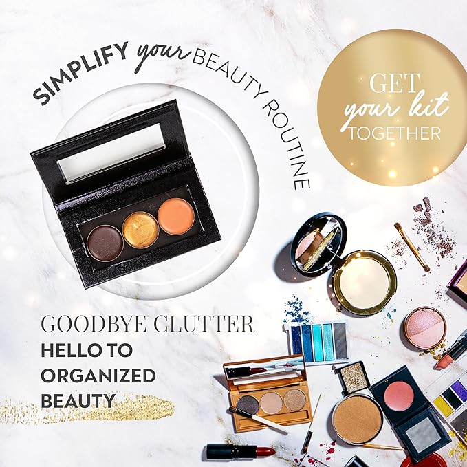 Mini Magnetic Makeup Palette, Empty Magnetic Palette, Universal Magnet makeup palette for Eyeshadows, Powders, Customizable Beauty Organizer with Clear Window