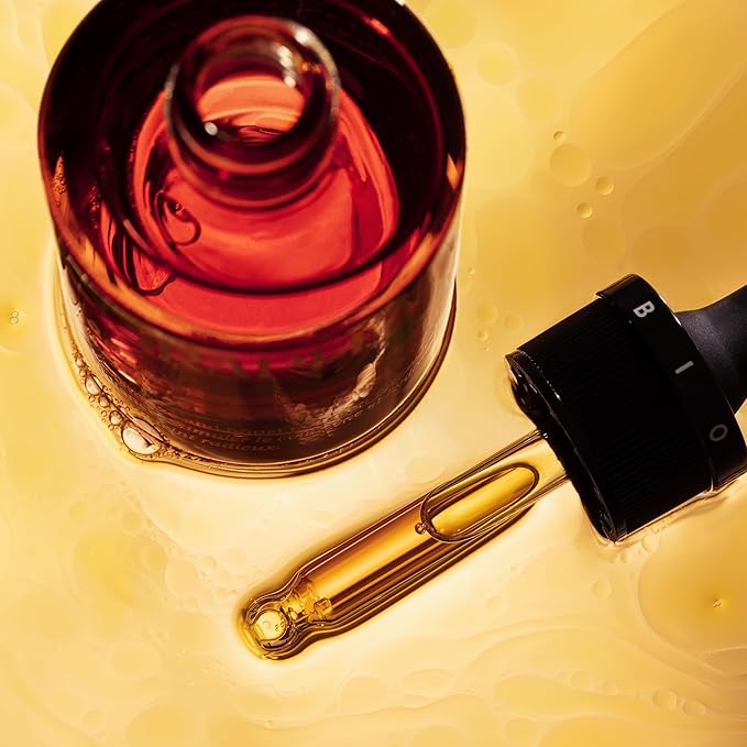 Golden Ray Glow Face Oil, 13ml. Collagen Boosting, Natural Skincare Moisturizing & Hydrating Facial Oil for Women. Incr Elasticity w/French Marine Algae, Jojoba & Rosehip for Fine Lines & Wrinkles