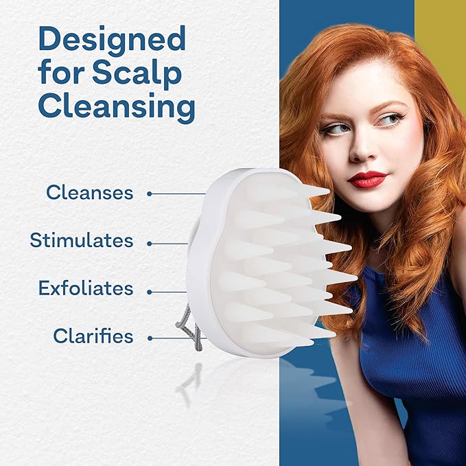 Colorproof Scalp Cleansing Brush for Optimal Hair Health — Scalp Scrubber for Deep Cleansing — Removes Buildup & Impurities, Promotes Shinier & Stronger Hair