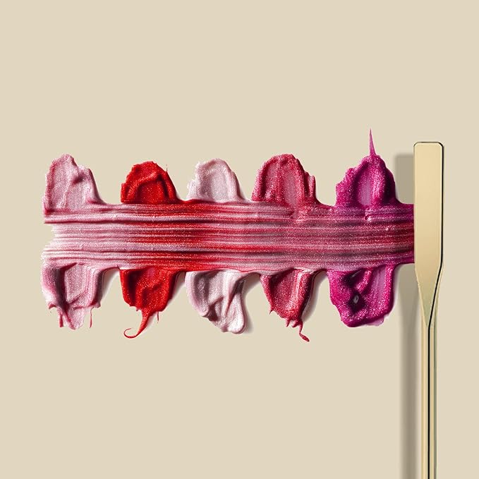 Korean Makeup Mixing Palette with Stainless Steel Picasso Spatula - Acrylic Tray for Foundation and Nail Polish - Luxury Beauty Tool for SFX Makeup & Nail Artists - Gold