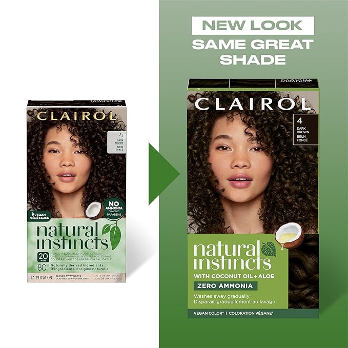 Clairol Natural Instincts Demi-Permanent Hair Dye, 9 Light Blonde Hair Color, Pack of 1 - Packaging May Vary