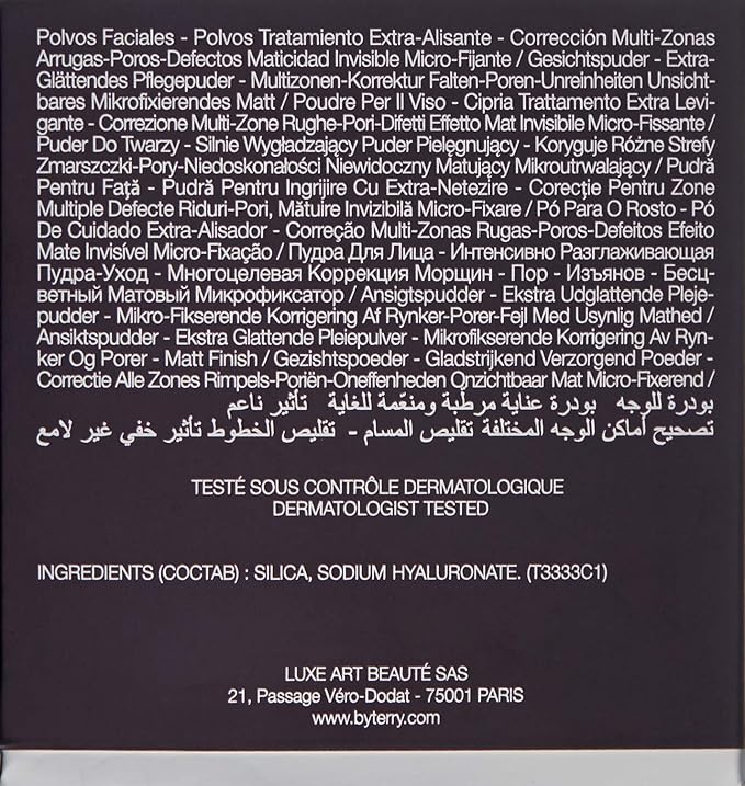 By Terry Hyaluronic Hydra-Powder | Colorless, Loose Face Setting Powder Infused with Hyaluronic Acid | 10g (0.35oz)