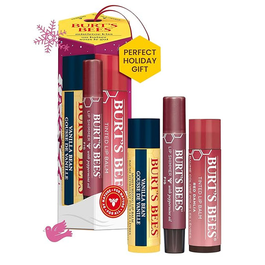 Burt's Bees Mistletoe Kiss Gift - Red (Vanilla Bean)