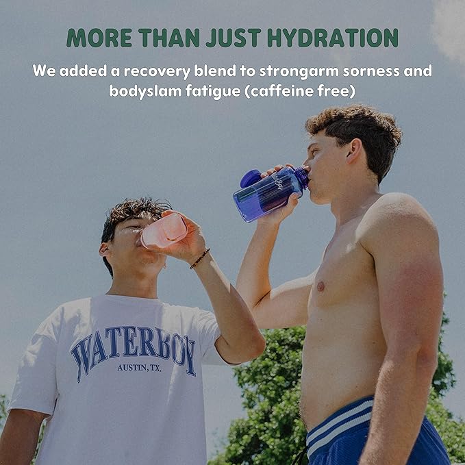 Waterboy Workout Hydration | 2,960mg Sugar Free Electrolyte Powder Packets | L-Glutamine + Vitamins | No Sugar, All Natural, Gluten Free (Variety)