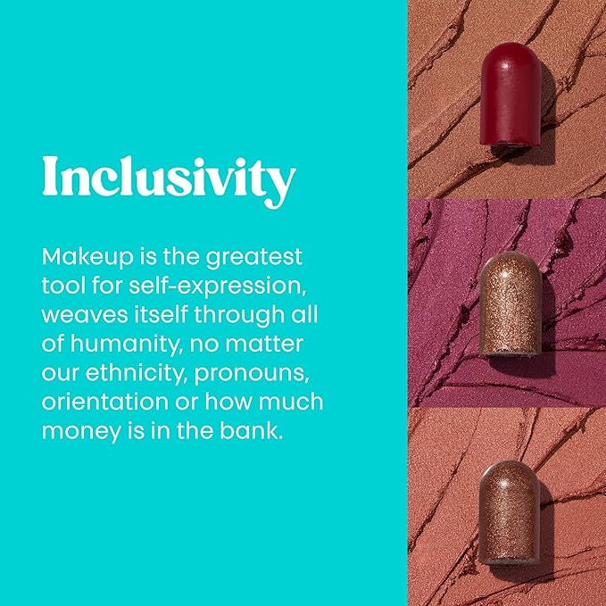 Thread Beauty Blend It Multi-Stick, Creamy, Buildable Color and Highlighter for Eyes, Cheeks, and Face, Fearless - Plum Shimmer