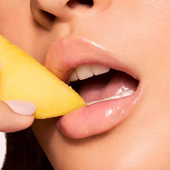 ColourPop Fresh Kiss Glossy Lip Balm - Hydrating Lip Care Enriched with Peptides, Hyaluronic Acid, Shea Butter & Vitamin E for an Ultra-Cushiony Formula - Mango Sorbet (0.49 oz)