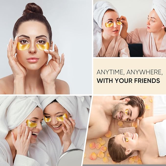 20pcs/10pairs under eye patches gold