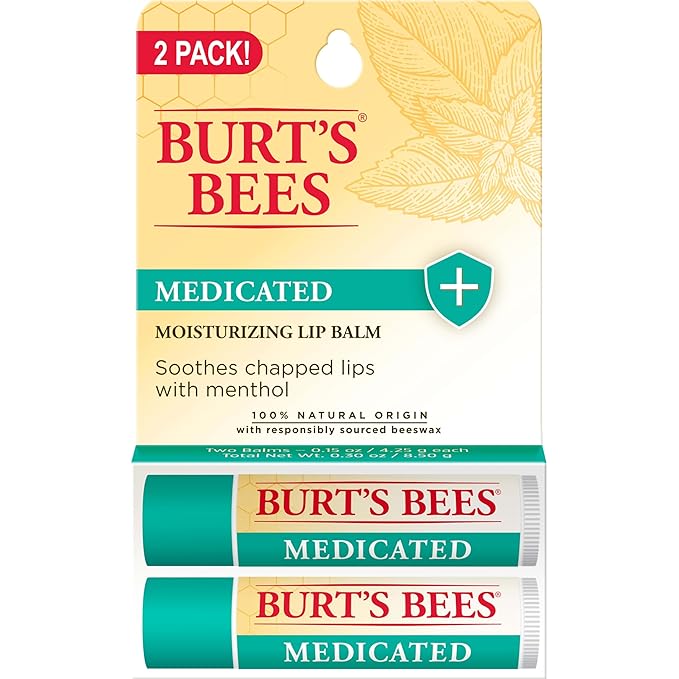 Burt's Bees Medicated Lip Balm, With