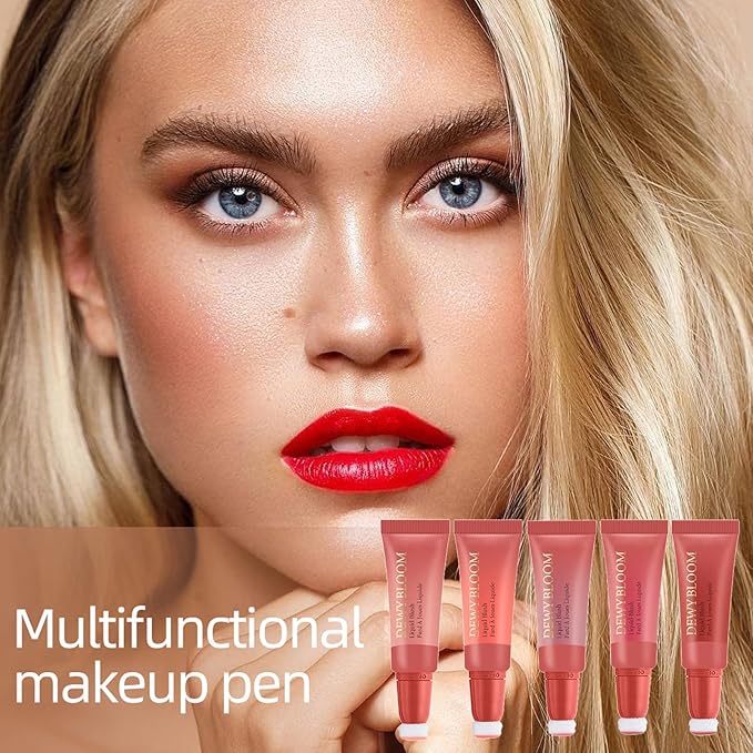 Blush Beauty Wand,Matte Face Blush Stick with Cushion