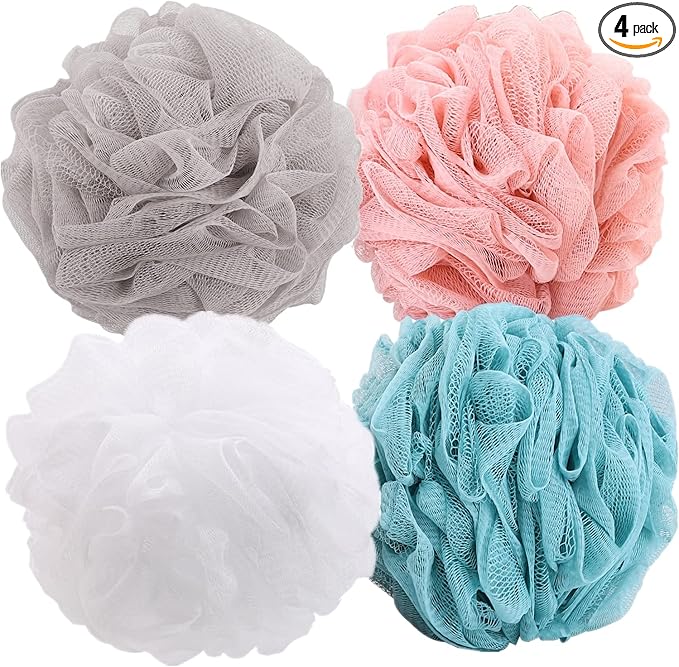 Btyms 4 pieces loofah sponges