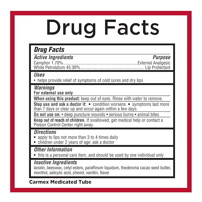 Carmex Classic Medicated Lip Balm Pack,