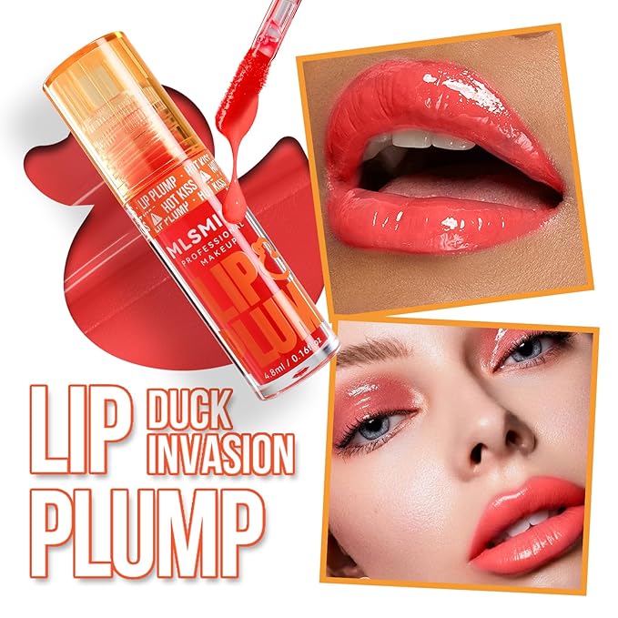 3 Colors Duck Lip Plumper Gloss,High Pigment Plumping Lip Gloss,Hydrating Lip Glow Oil, Lip Balm for women, Vegan Lip Makeup,Lip Stick Set for Women.Lip Care Oil Set.(Set A)