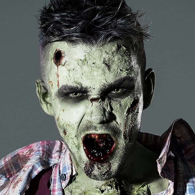 Mehron Makeup Tri-Color Character Makeup Palette | Halloween, Special Effects and Theater Cream Makeup FX Palette | Face Paint Makeup .7 oz (20 g) (Monster)