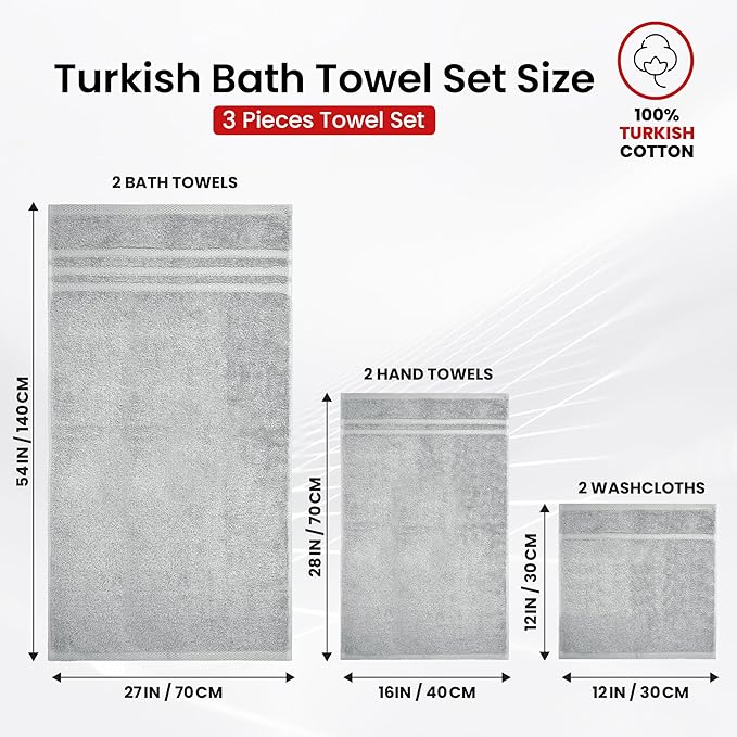 Infinitee xclusives luxury 3-piece turkish