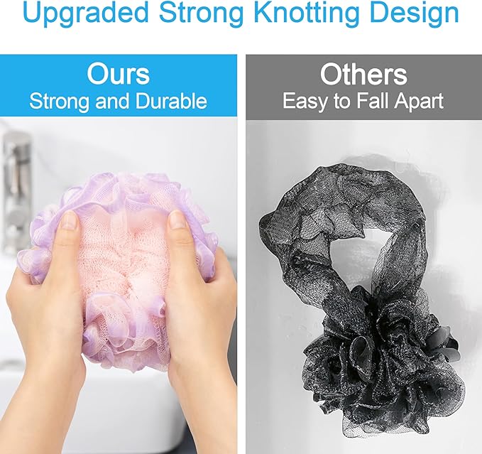 Amazerbath loofah sponge 60g/piece, exfoliating