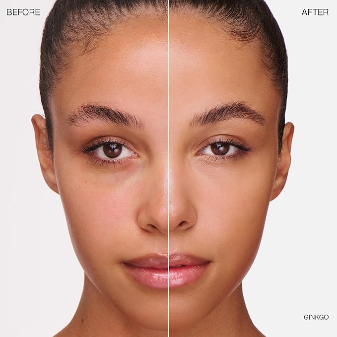 Ogee Complexion Perfecting Liquid Foundation - Lightweight Tinted Moisturizer For Face (Gingko 5.00N - Medium Tan, Neutral Undertones) - with Vitamin C & Jojoba Oil - Certified Organic & Made in USA