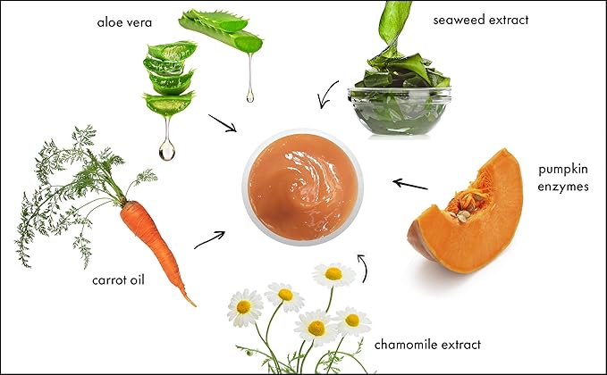 Raya Pumpkin Enzyme Facial Puree (127) | Gentle and Exfoliating Treatment for All Skin | Reduces Fine Lines and Minimizes Pore Size