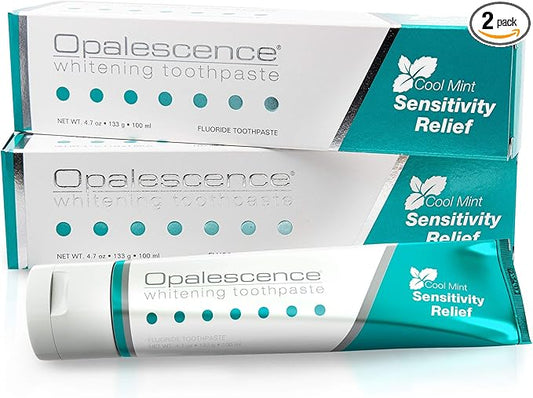 Opalescence Whitening Toothpaste for Sensitive Teeth (2 Pack) - Oral Care, Mint Flavor, Gluten Free - TP-5167-2