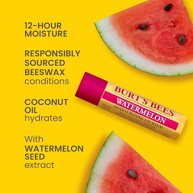 Burt's Bees Lip Balm Gift Set, Beeswax Bounty Fruit Mix, 0.15 Oz, 4 Count