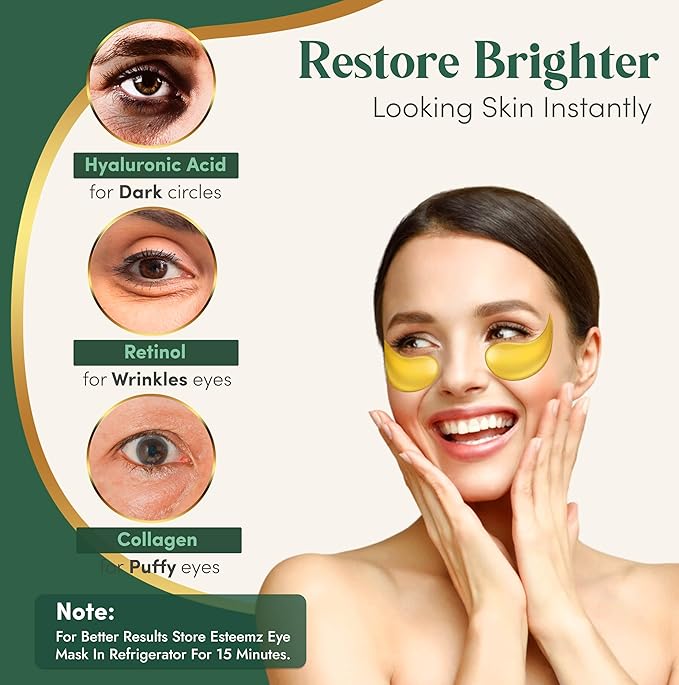 24k gold under eye patches