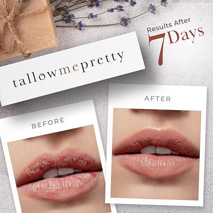 Creamsicle Lip Balm, Luxuriously Soothing & Protective Tallow Lip Balm w/Nutrient-Rich Tallow, Vanilla Bean, Sweet Orange Essential Oil & More, Non-Toxic Lip Care, USA Made, .15 Oz.