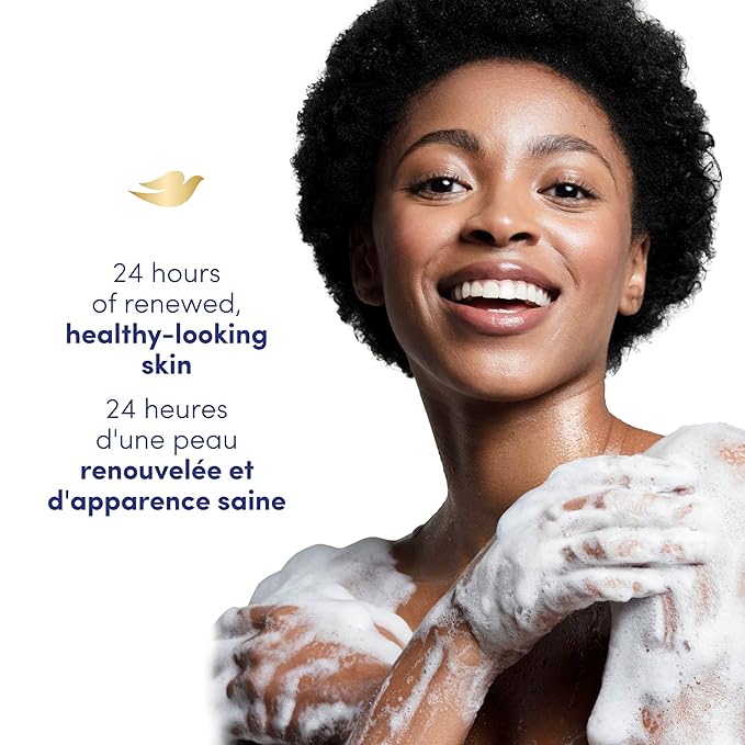 Dove Body Wash Rebalancing White Peach & Rice Milk, 4 Count for Renewed, Healthy Looking Skin, Moisturizing Gentle Skin Cleanser with 24hr Renewing MicroMoisture, 20 oz