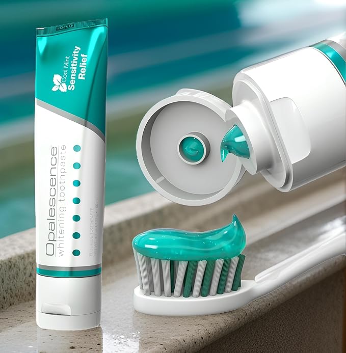 Opalescence Whitening Toothpaste for Sensitive Teeth (12 Pack) - Oral Care, Mint Flavor, Gluten Free - 5167-12