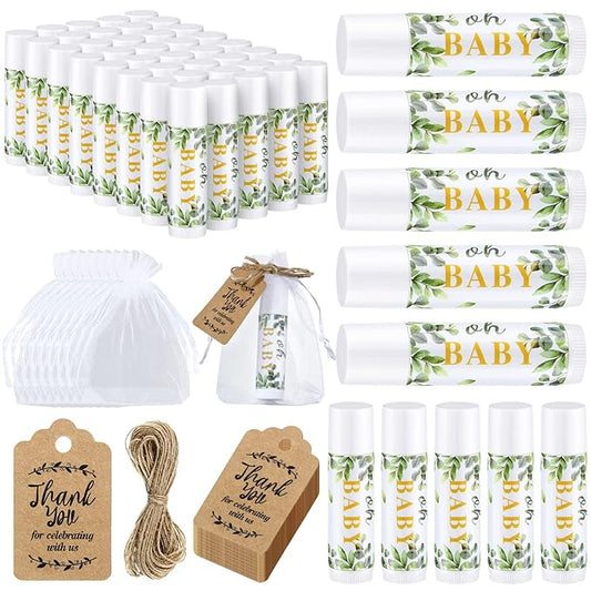Demissle 50 Pcs Baby Shower Lip (Leaves)