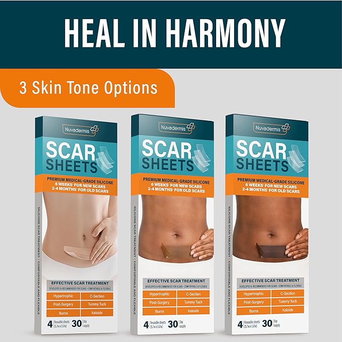 NUVADERMIS Silicone Scar Sheets - Extra