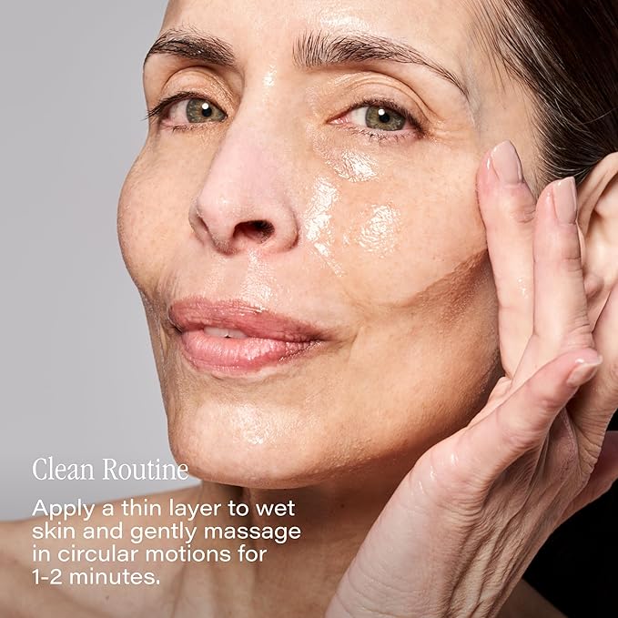 SKINN Daily Morning Face Wash, Green Tea + Mint Cleanser, 4oz - Gentle Exfoliating Facial Cleanser for All Skin Types - Formulated with Antioxidant & Botanical Oils & Salicylic Acid