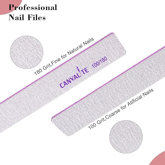 Canvalite 12pcs 100/180 Grit Coarse