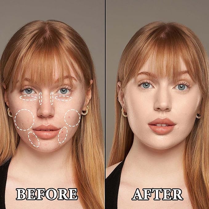 Color Correcting Concealer Palette,Concealer Contour Palette Long Lasting Makeup Cream Contour Palette,Contouring Foundation Highlighting Corrector Concealer Palette for Dark Circles & Blemish(#01)