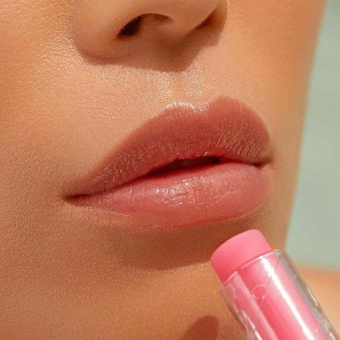 wet n wild Perfect Pout So Pouty Shine Tinted Lip Balm Peach Flavored, Hyaluronic Acid, Vegan Collagen, Moisturizing For Dry Lip Care, Pink (Pack of 2)