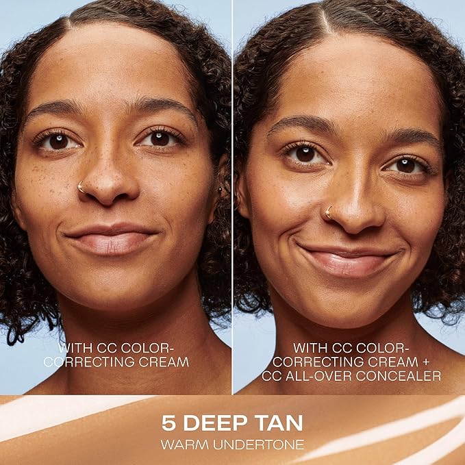 Lumene Under Eye Concealer - CC All-Over Hydrating Concealer with Medium Coverage - Multi-Tasking Under Eye Makeup Infused with Hyaluronic Acid with a Skin-Like Finish - 5 Deep Tan (0.3 fl oz)