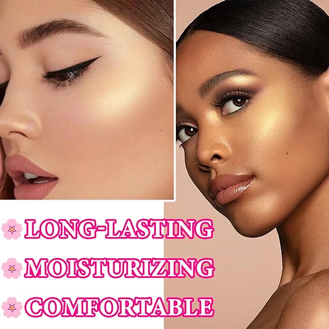 Cream Contour Stick,Shimmer Stick Long Lasting Non-greasy Cream Women(02#)