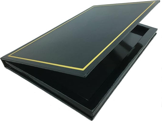 JUVITUS Large Empty Makeup Palette with Mirror and 20 Metal Stickers for Customizing Eyeshadows, Highlighters, and Blushes