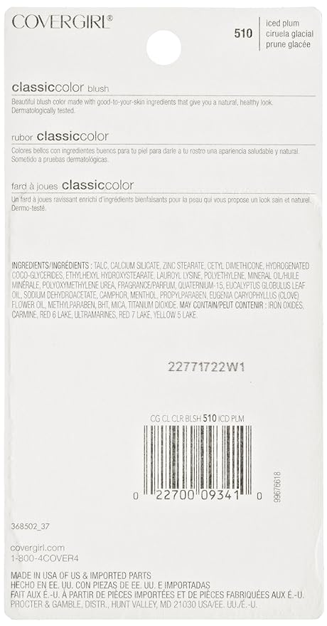 COVERGIRL Classic Color Powder Blush, Iced Plum (510) (Packaging May Vary)