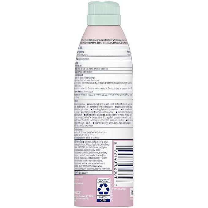 Coppertone Pure and Simple Baby Sunscreen Spray SPF 50, Zinc Oxide Mineral for Babies, Toddler, Water Resistant, Broad Spectrum, 5 Oz