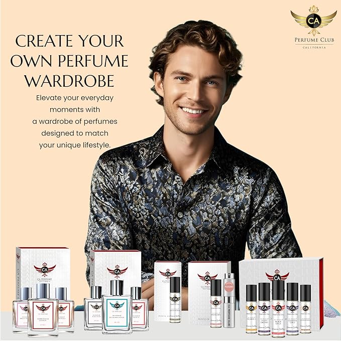 CA Perfume Impression of Le Male For Men Fragrance Body Oil Roll-On 0.3 Fl Oz-X2