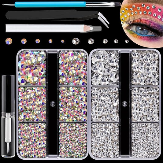 Colorful Face Gems for Makeup Set,